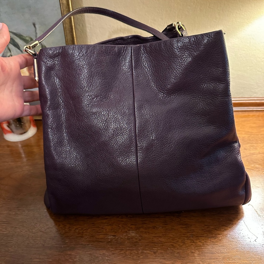 Coach Phoebe Purple Leather Bag